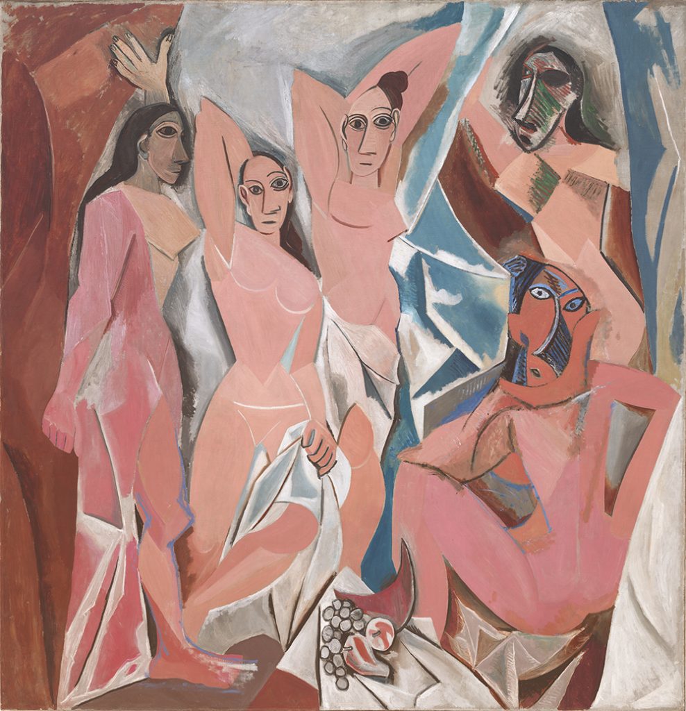 Picasso, Pablo (1881-1973): Les Demoiselles d'Avignon (Paris, June-July 1907). New York, Museum of Modern Art (MoMA)*** Permission for usage must be provided in writing from Scala.
