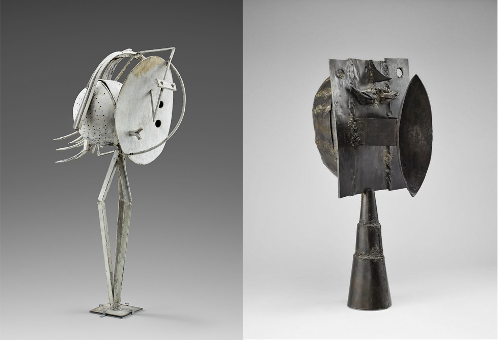 Picasso Pablo (1881-1973), (Left) Head of a Woman, 1929-1930, (Right) Head of a Man, 1930, Paris, musée Picasso Photo. (C) RMN-Grand Palais (musée Picasso de Paris) / Mathieu Rabeau (C) Succession Picasso – Gestion droits d’auteur.